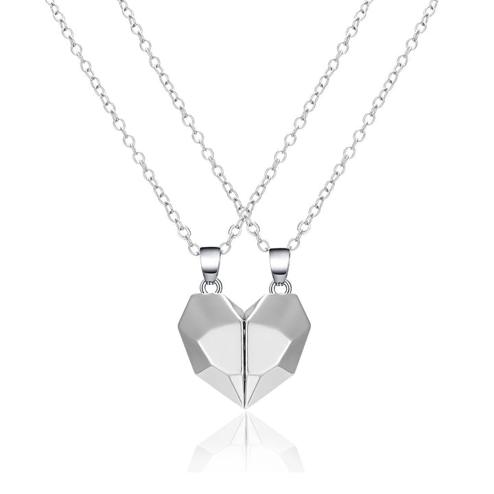 Love Heart Magnetic Couple Necklace